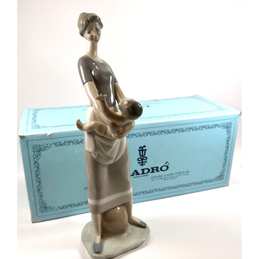 Lladro Maternidad 4575 Maternity Motherhood & Child Baby 13" Brille VTG 1969 Box - Picture 2 of 16